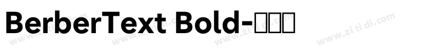 BerberText Bold字体转换